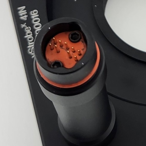 The Ring Light connector on the Ring Light. 