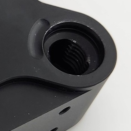 Post hole for securing the Ring Light.